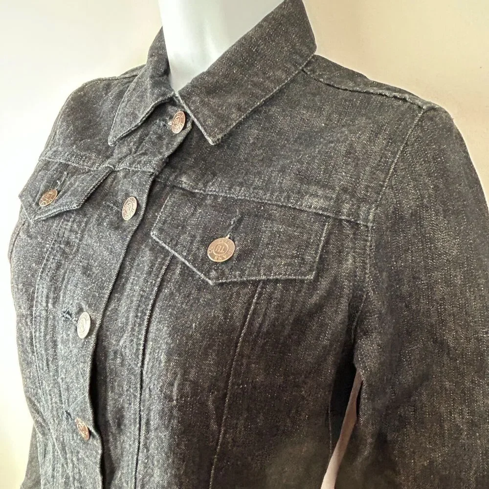 Polo Jeans Ralph Lauren Cotton Black Denim Jacket Size XS